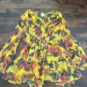 Misa Yellow Dress Size Small